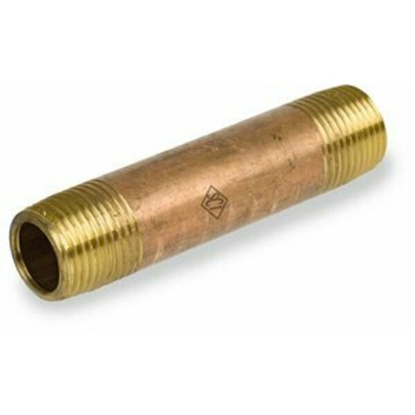 Smith-Cooper 1/4INXCLOSE PIPE NIPPLE S40 BRASS 4638504400